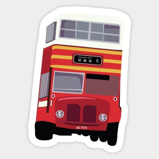 Retro Bus Sticker